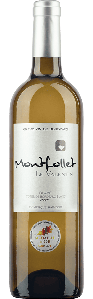 2023 Montfollet Le Valentin Blanc Blaye Côtes de Bordeaux AOC Dominique Raimond