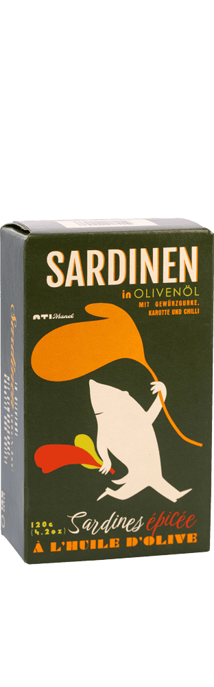 Sardinen in Olivenöl pikante 120 g ATI Manel