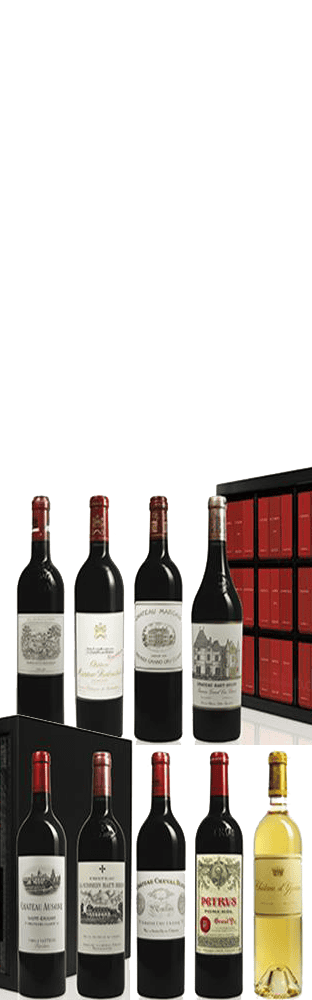 2022 Bordeaux Collection Duclot Haut-Brion,Lafite Rothschild, Ausone, Margaux,Mouton Rothschild,Cheval Blanc, Mission Haut-Brion,Pétrus,Yquem
