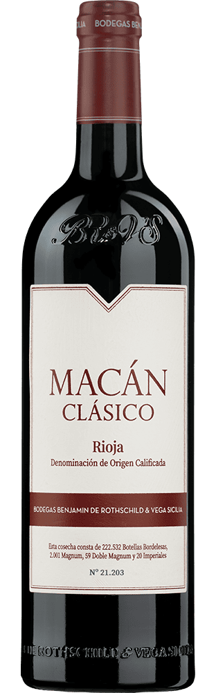 2021 Macán Clásico Rioja DOCa Bodegas Benjamin de Rothschild & Vega Sicilia