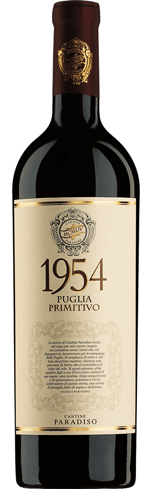 2022 1954 Primitivo Puglia IGP Cantine Paradiso