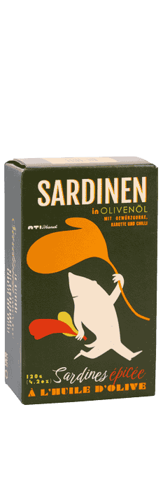 Sardinen in Olivenöl pikante 120 g ATI Manel