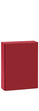 Karton Welle Lino Bordeaux-rot 3er mit Leinenoptik WK33344
