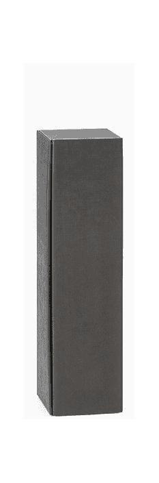 Karton Welle Lino schwarz 1er mit Leinenoptik WK3187