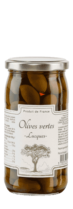 Grüne Lucques Oliven 350 g Carlant