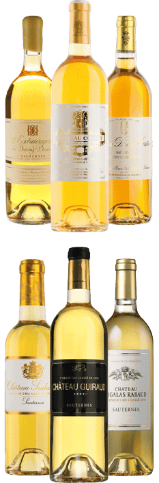 2025 Sauternes Collection 2025 1 bt 75 cl de Doisy-Daëne, Guiraud, Sigalas Rabaud, Suduiraut, Extravagant Doisy, Coutet