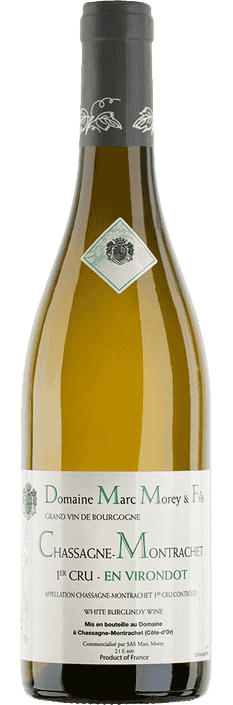 2023 Chassagne-Montrachet En Virondot 1er Cru AOC Blanc Grand Vin de Bourgogne Domaine Marc Morey & Fils