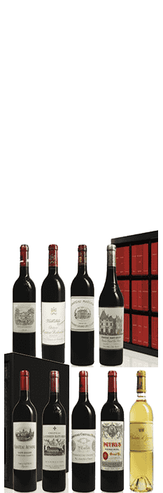 2022 Bordeaux Collection Duclot Haut-Brion,Lafite Rothschild, Ausone, Margaux,Mouton Rothschild,Cheval Blanc, Mission Haut-Brion,Pétrus,Yquem