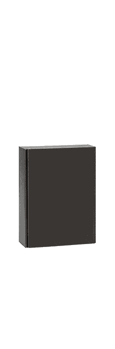 Karton Welle Lino schwarz 3er mit Leinenoptik WK33354