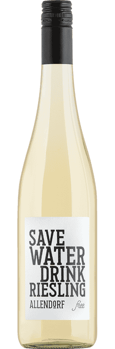 Save Water Drink Riesling Entalkoholisiert Fritz Allendorf