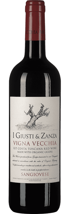 2022 Vigna Vecchia Rosso Costa Toscana IGT I Giusti e Zanza (Bio)