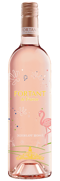 2024 Merlot Rosé Serigrafiert Pays d'Oc IGP Fortrant de France