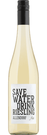 Save Water Drink Riesling Entalkoholisiert Fritz Allendorf