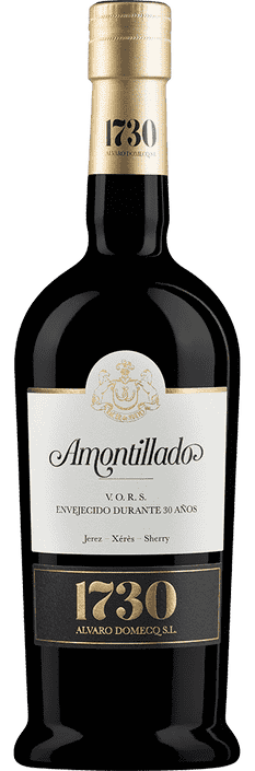 Sherry Amontillado 1730 Very Old Rare Sherry Jerez DO Álvaro Domecq