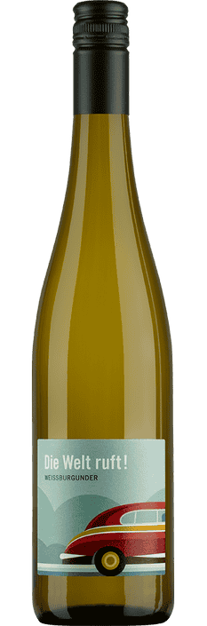 2023 Die Welt ruft ! Weissburgunder trocken Rheinhessen Weingut Becker Landgraf