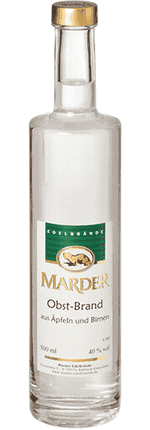 Obstler aus Äpfel und Birnen Edmund Marder