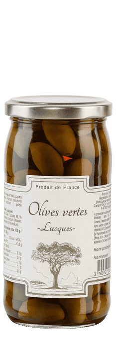 Grüne Lucques Oliven 350 g Carlant