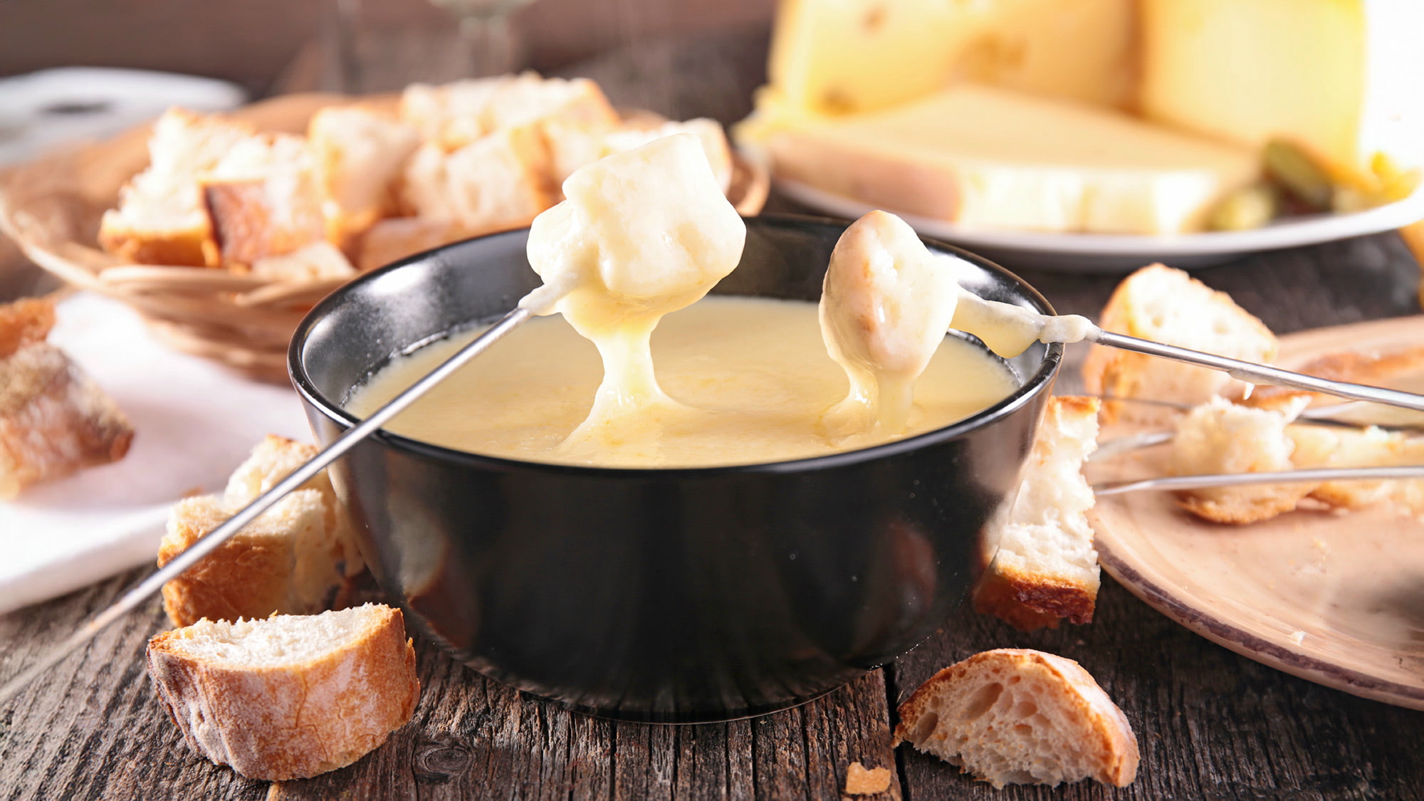 Wein, Fondue, Raclette